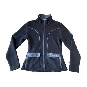 Kuhl Wisteria Fleece Jacket Womens Medium Black Full Zip MINT